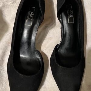 Marks & Spencer Elegant Black Suede Heels